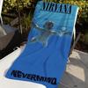 Band N-Nirvana-S Handdoek Sport Sneldrogend Reis Kampeeruitrusting Zandbestendig Zacht Licht Groot Strandlaken