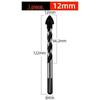 Super Hard 6mm Alloy Triangle Drill for Concrete, Glass, Tile, and Cement