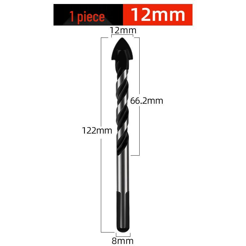 Super Hard 6mm Alloy Triangle Drill for Concrete, Glass, Tile, and Cement