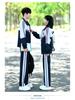 Academy-Style Junior High School Autumn Sportswear Set – Three-Piece Casual Uniform