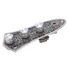 Volume Control Plate Metal Wiring Harness Board with Switch Knob for JB Jazz Bass Guitar