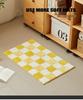 Plaid Non-Slip Bathroom Floor Mat