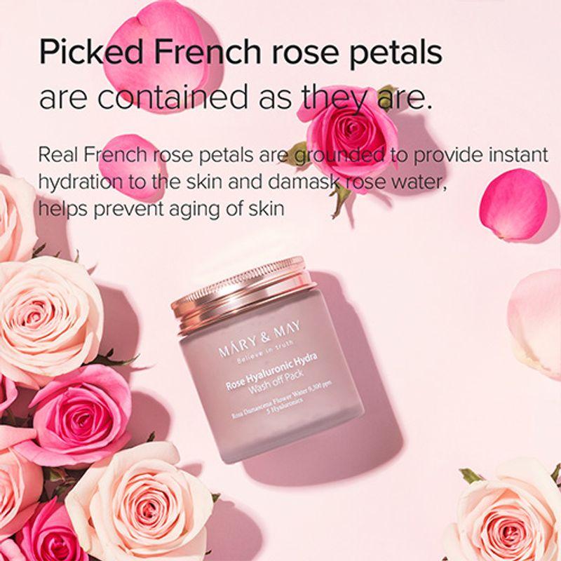 Mary&May Rose Hyaluronic Hydra Wash Off Pack 125g