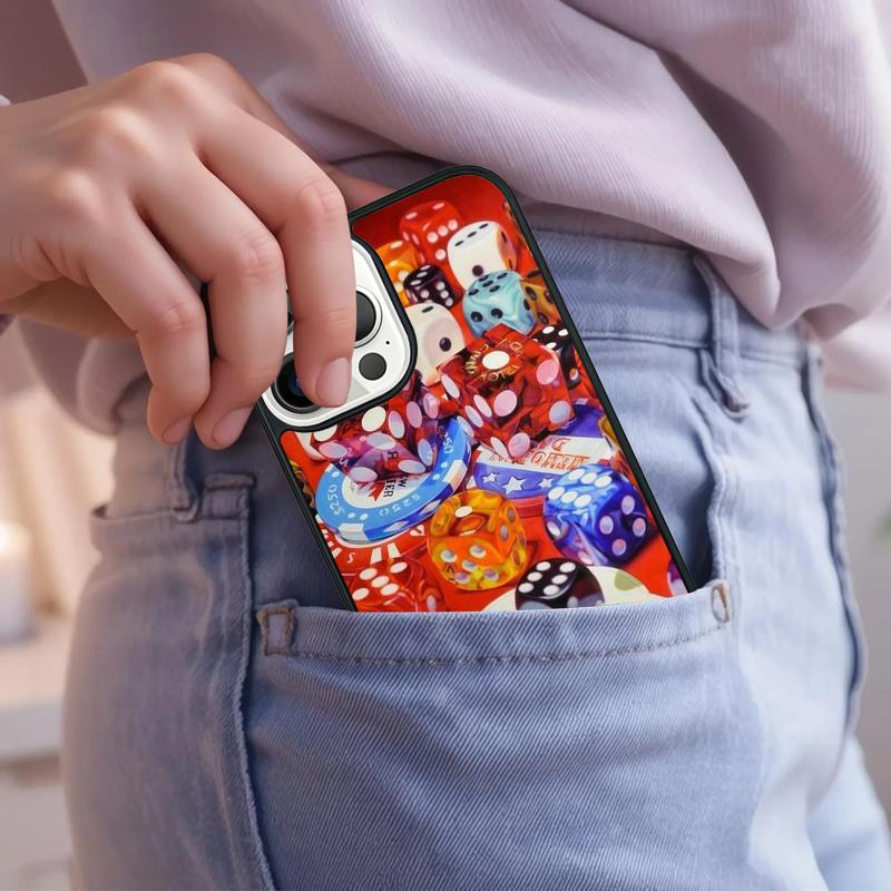 Dices Poker Casino Phone Case For iPhone 17 Air 15 16e 14 13 Pro Max Coque 12 11 Pro Max PLUS Cover