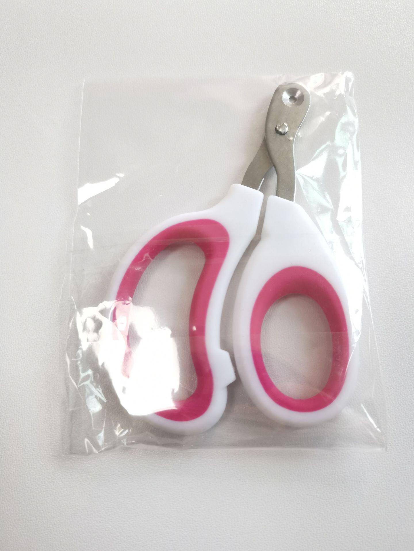 

1 Pcs Professional Pet Nail Clipper Claw Grooming Scissors For Small Dogs Cats Accessories Cat Stainless Steel Grooming Scissors A рожевий червоний колір