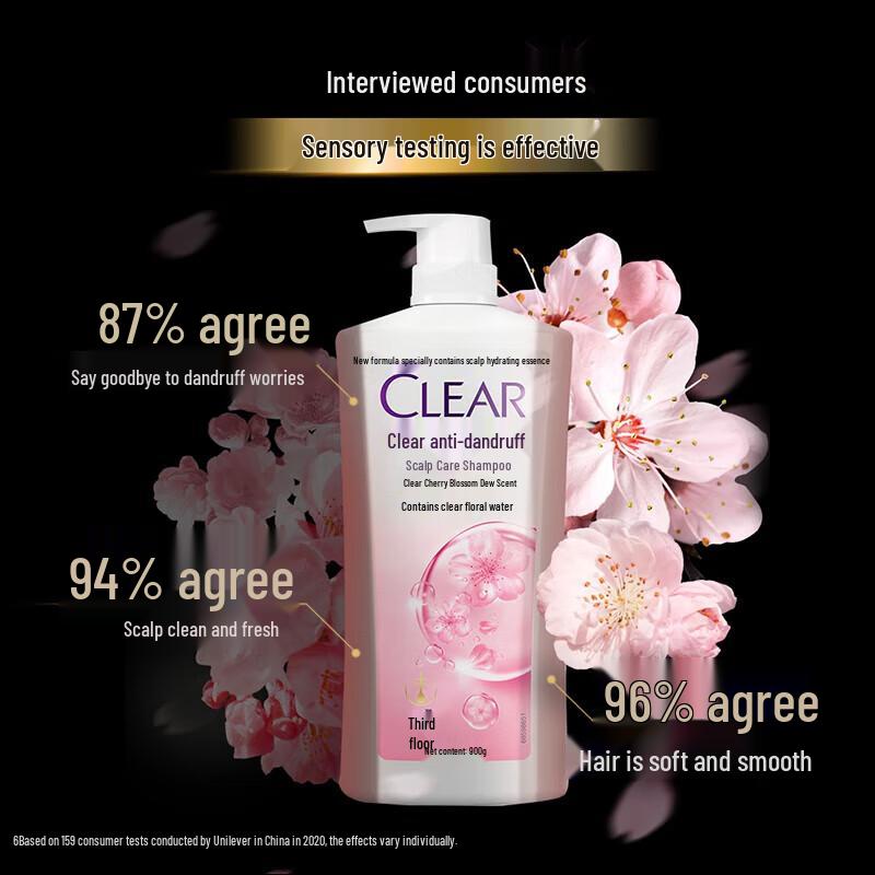 Clear Anti-Dandruff Cherry Blossom Shampoo