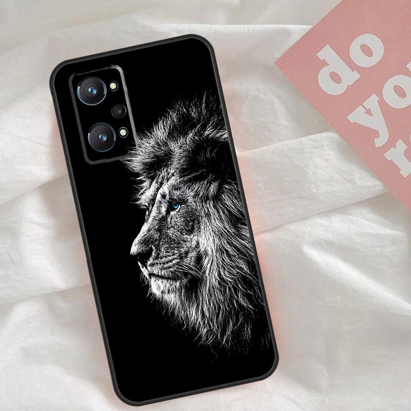 Wolf Dog Cat Bird Lion Tiger Animal Case For Realme C65 C67 C71 C63 C61 C55 C51 C53 C35 C75 11 12 13 14 15 Pro Plus GT6 GT7 Pro