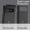 Jetech - 3514- Coque Antichoc Pour Samsung Galaxy S10, Etui Housse Double Protection Robuste Avec Choc-Resistible (Noir)