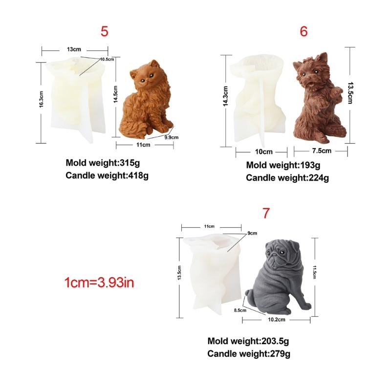 3D Animal Shaped Candle Silicone Mold for DIY Hand-made Candle Ornaments Mould Handicrafts Making Tool Baking Mold