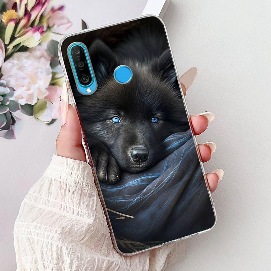 For Huawei P30 Lite P 30 P30 Pro Cool Dragon Tiger Painting Phone Case For Huawei P30 P30Pro P30lite Soft Silicone TPU Cases