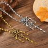 Vintage Pirate Skeleton Necklace With Zinc Alloy Pendant For Gothic Gothic Fashion