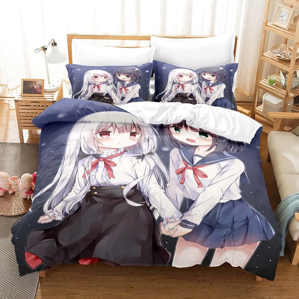 Ms. Vampire who lives in my neighborhood Bedding Set Single Twin Full Queen King Size Bed Set Adult Kid Bedroom Duvet cover Sets