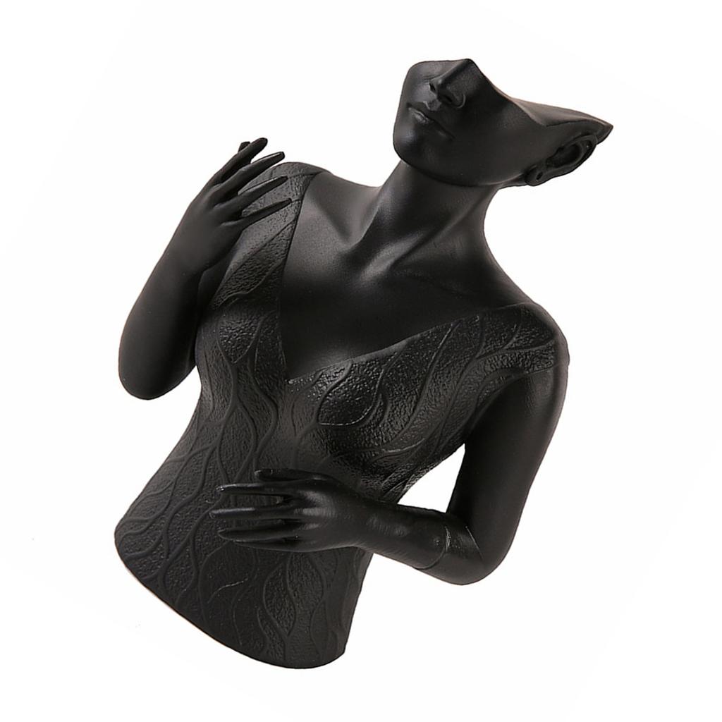 Resin Head Mannequin Bust Stand Head Bust Display Stand Holder For Jewelry Necklaces And Earrings Presentation