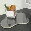 5pcs Modern Minimalist Style Transparent Coaster Heat Insulation Pad  Living Room