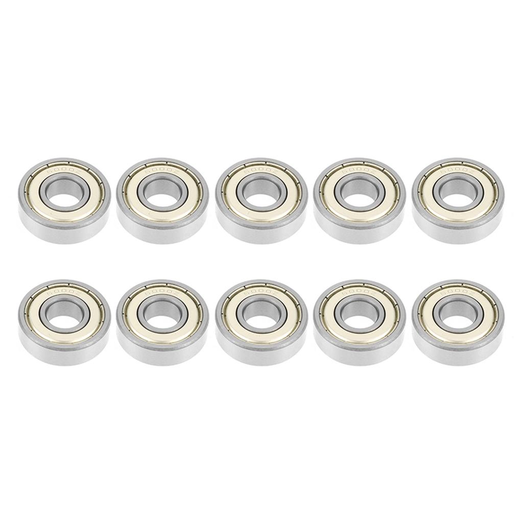 10Pcs 6000zz Metal Sealed Deep Groove Steel Ball Bearing 10x26x8mm