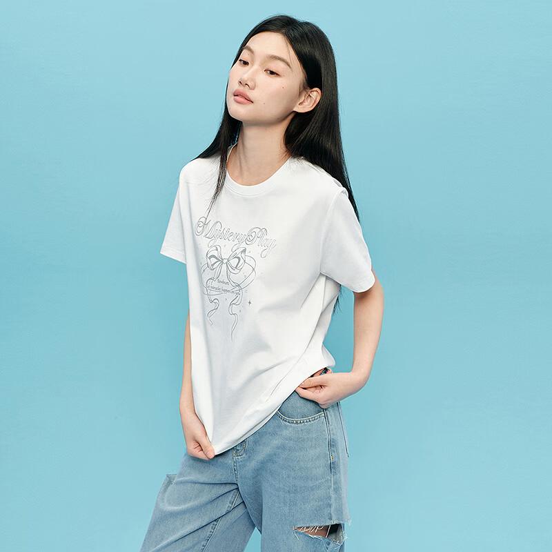 Ledin Cooling Bowknot Graphic T-Shirt