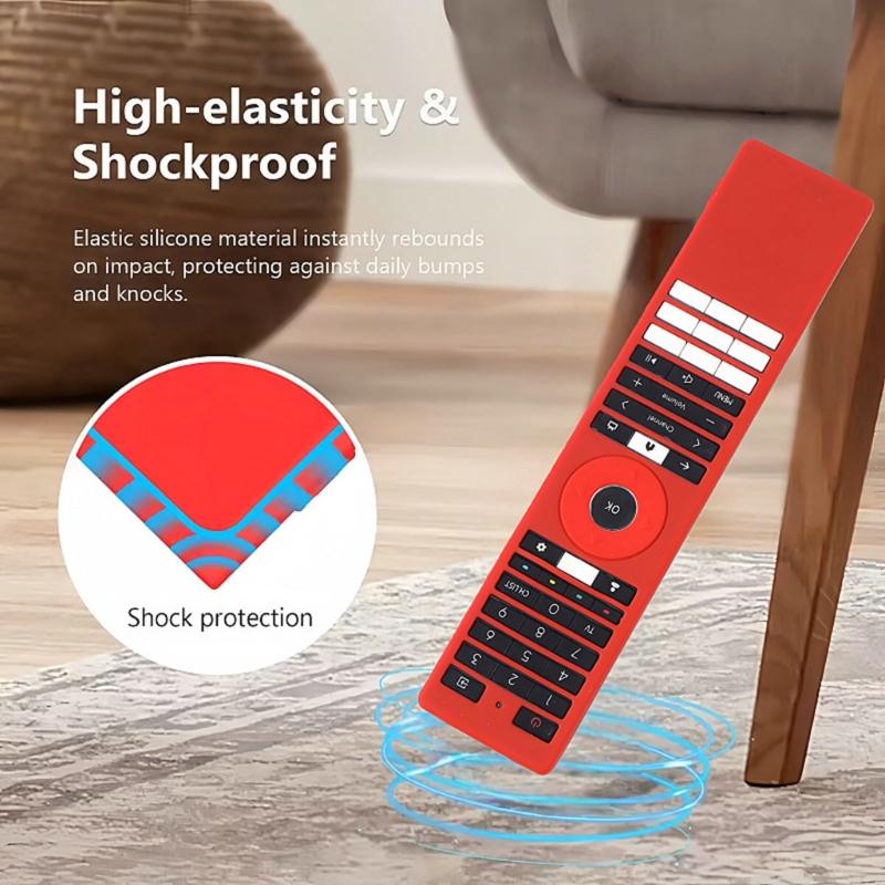 Soft Remote Skin Thickened Remote Protectors Silicone Case Easy Carrying Case Silicone Texture Suitable for ERF3A98T