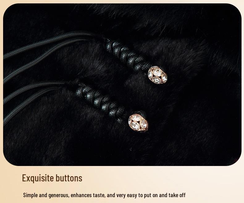 Stylish Fleece-Lined Winter Jacket & Mink Coat for Elderly Women