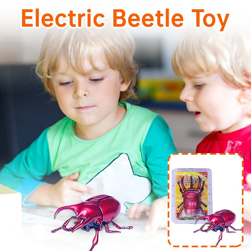 Clockwork Mechanical Beetle Model - Realistic Crawling Toy, Colorful Motorized Insect, Fun Prank Props, Creative Toys For Children
