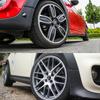 52mm 4pc Car Wheel Center Hub Cap Rim Cover Stickers For Mini Cooper JCW Works Hatch F54 F55 F56 F57 F60 R50 R52 R53 R55 R56 R57 Cnjaw55