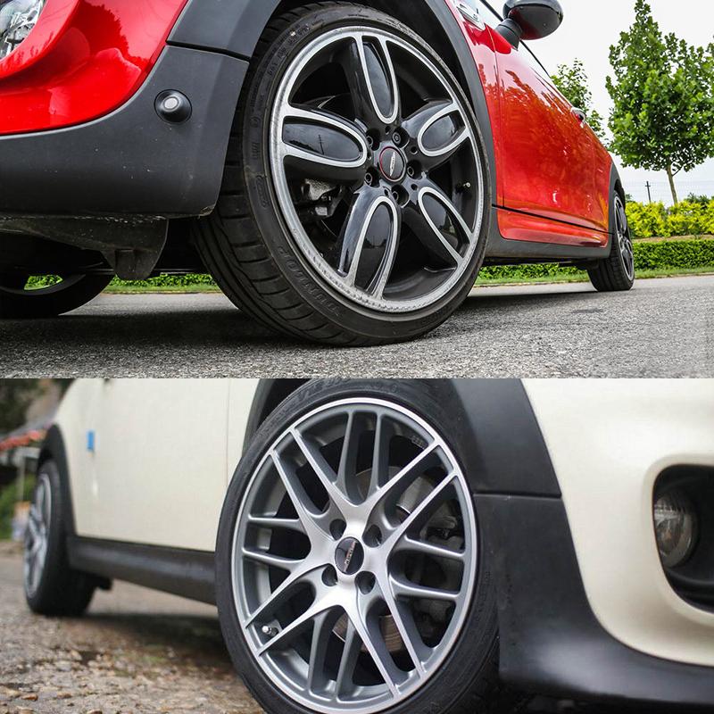 52mm 4pc Car Wheel Center Hub Cap Rim Cover Stickers For Mini Cooper JCW Works Hatch F54 F55 F56 F57 F60 R50 R52 R53 R55 R56 R57 Cnjaw55