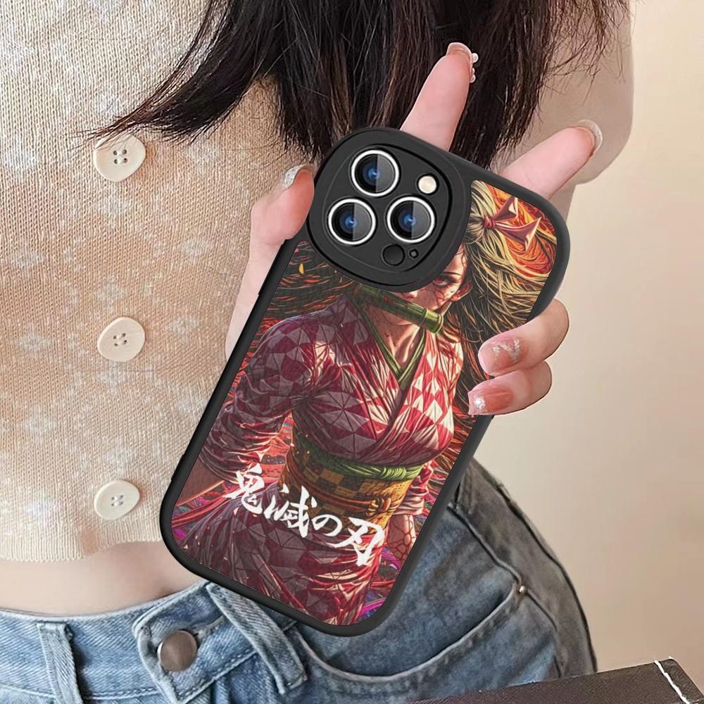 Demon Slayer Phone Case Hard Leather For IPhone 16 15 14 13 12 Mini 11 14 Pro Max Xs X Xr 7 8 Plus Fundas
