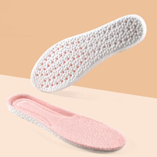 1 Pair Wool Fleece Insoles Foot Pain Relief Soft Thick Warm Winter Inner Soles Shock Absorbing Boots Sports Shoes Insert Liners Cushions