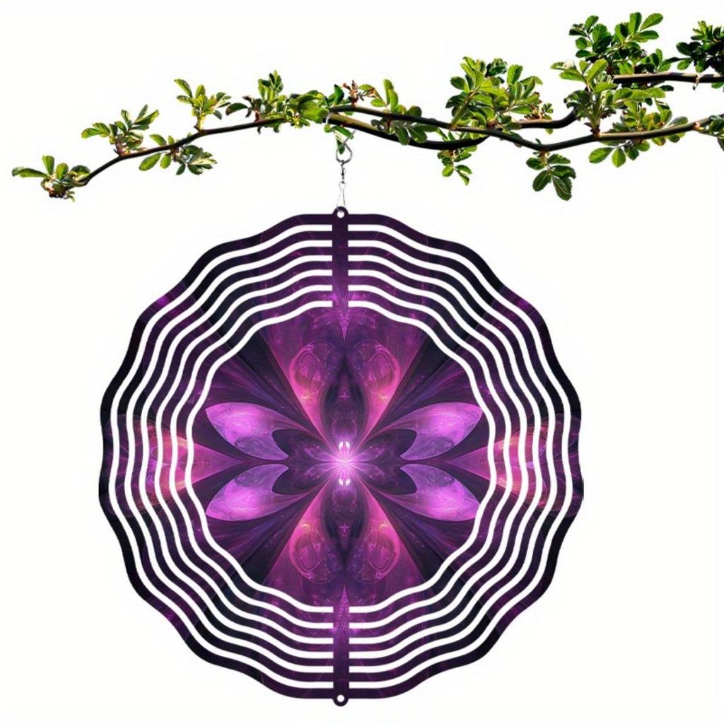 10 Inch Hanging Spinner Wind Chime with 360 Degree Hook Elegant Lawn Garden Decor for Spring Summer Gift Idea