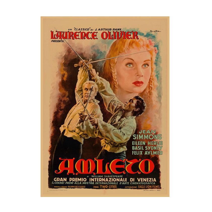 Retro Movie Illustration Poster for Bar, Cafe, or Dormitory Wall Decor