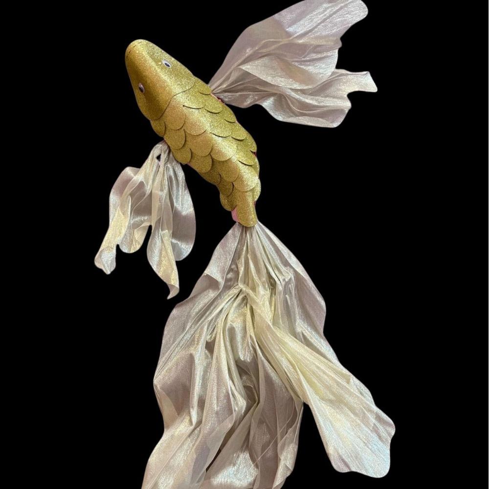 Hästens År Fisk Hängande Dekoration Fiskmönster DIY Nyårsdekoration Röd Färg Hängande Hänge Festtillbehör