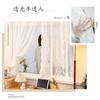 Transparent Lace White Tulle Curtain, Living Room Dormitory Bay Window Internet Celebrity Transparent Jacquard Gauze Curtain Finished Product