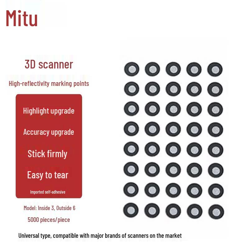 3D Scanner Reflective Marker Dots