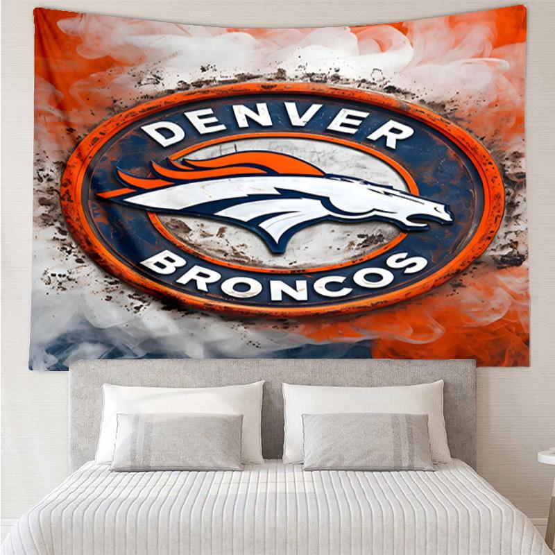 Denver Broncos Logo Tapestry Hanging for Bedroom,Livingroom, Playroom,Decor Art Room Wall Tapestry Holiday and Birthday Gifts