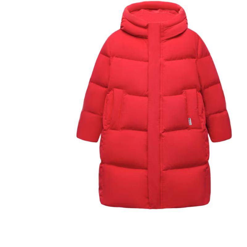 Mini Balabala Unisex Kids Long Thick Windproof & Waterproof Down Jacket 110