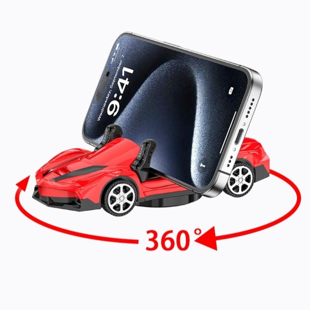

PU Car Ornaments Toy Car Auto Decorative Trendy Car Model Phone Holder Children белый