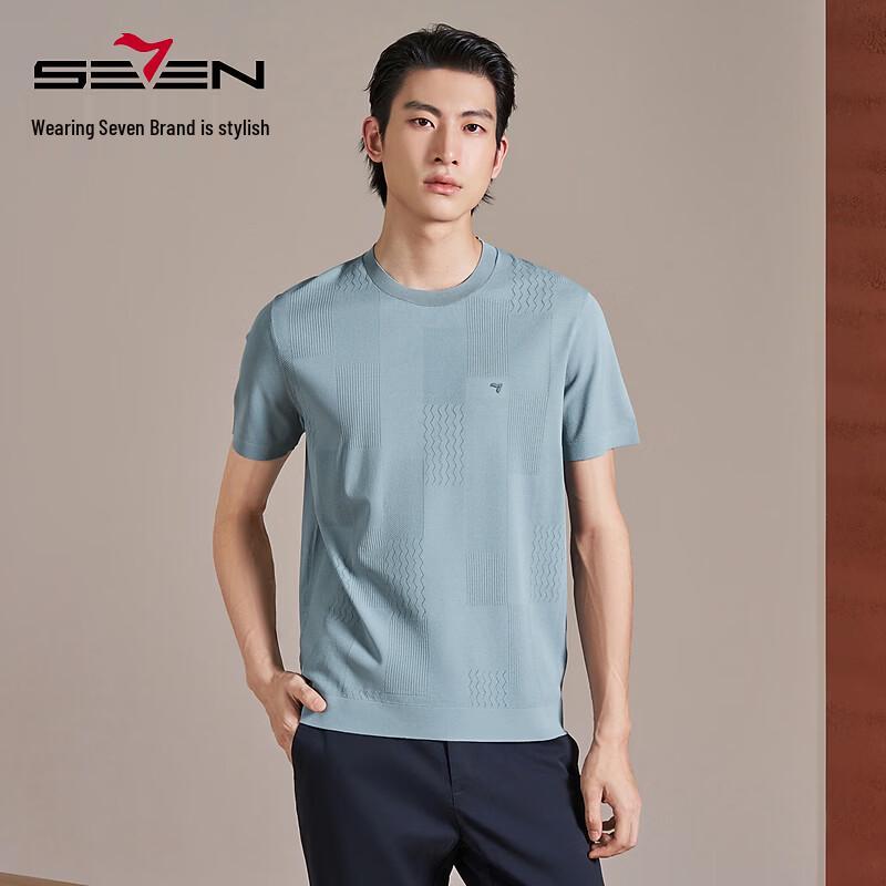 Seven Elite Plaid Jacquard Short-Sleeve T-Shirt