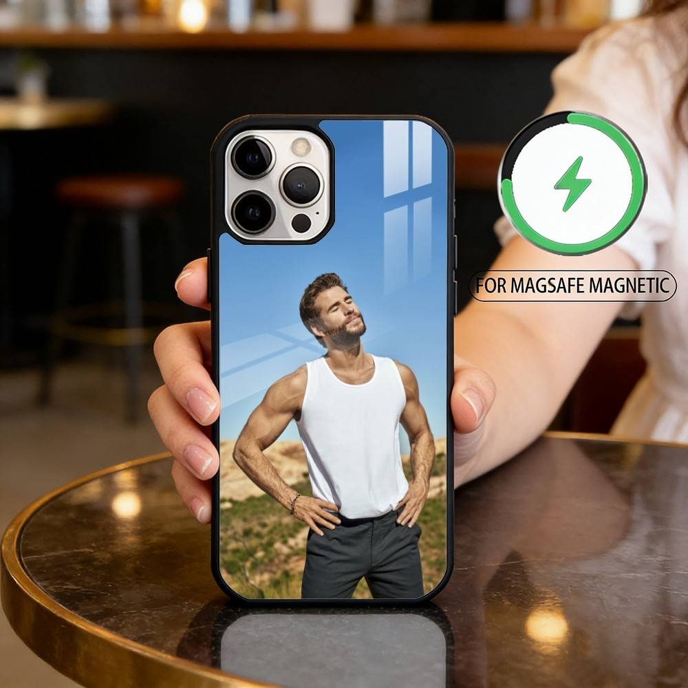

L-Liam Hemsworth Phone Case For iPhone17,16,15,14,13,12,11 Plus,Pro Max Magnetic For Magsafe Wireless Charging iPhone11PRO