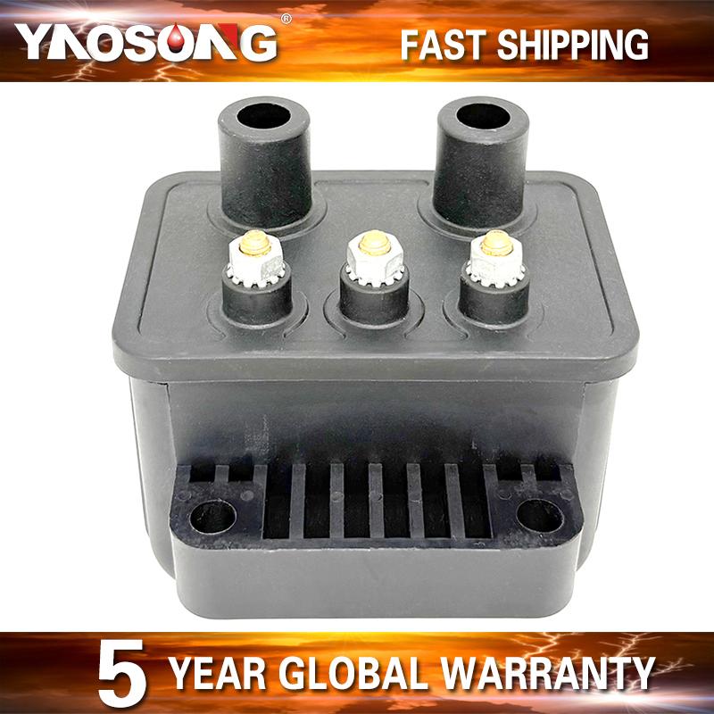 Motorcycle 3 Ohm Ignition Coil Single Fire 53-434 12V Ignition Coil For Harley Touring Softail Dyna Sportster Chopper 1984-2003