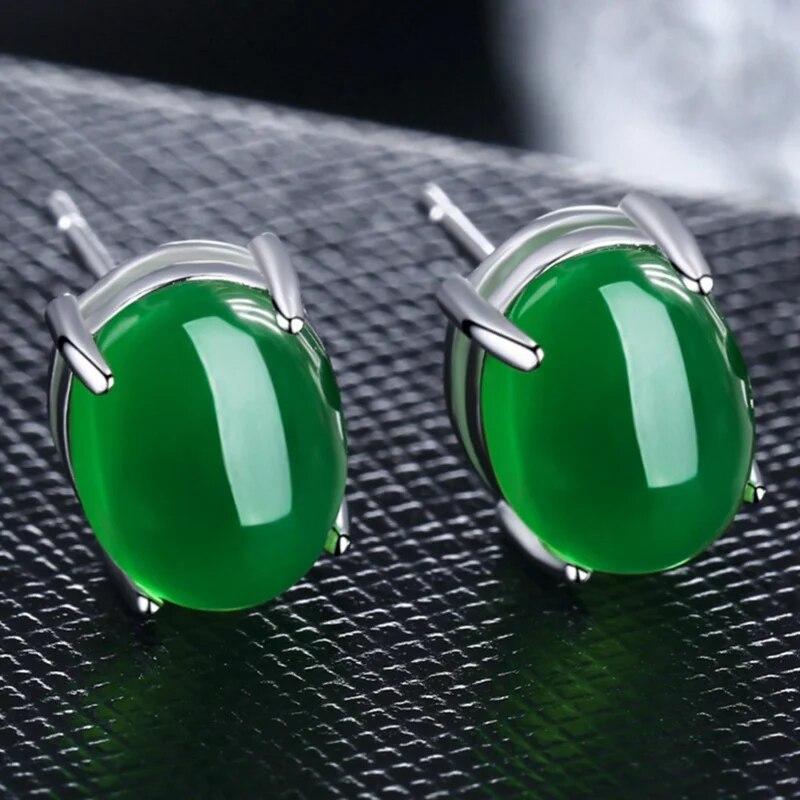 

Европейская и американская мода в стиле панк, аниме, серьги с банановой рыбой, Ян, зеленые изумрудные серьги, ювелирные изделия, подарок, оптовая продажа