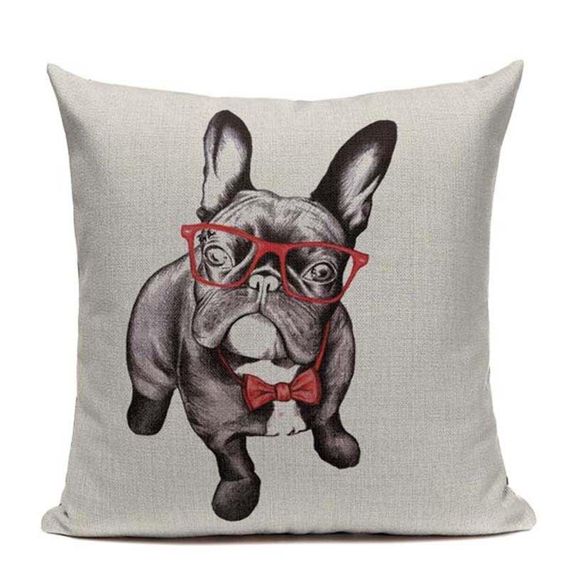 Premium Quality Boston Terrier French Bulldog Cushion Pillow Case For All Rooms