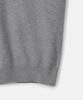 247SERIES Fine Ribbed V-Neck 12Gg Knit Melange Gray
