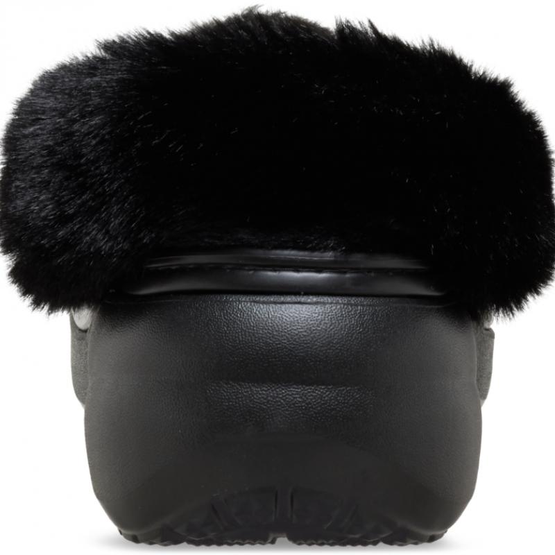 Crocs Classic Platform Fuzz Lined Clog 212854 001