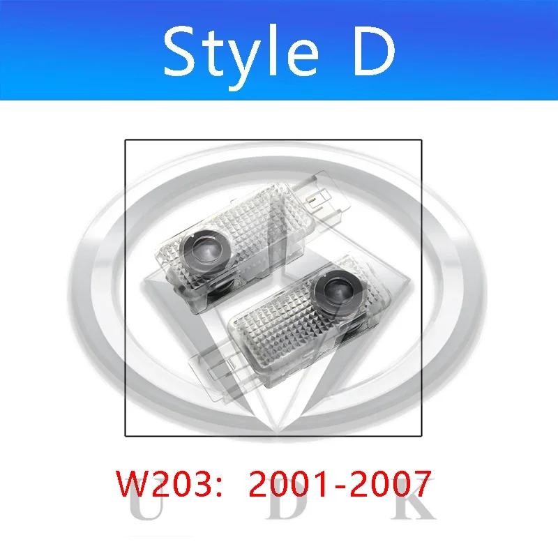 For Mercedes Benz C Class W206 W205 W204 W203 C Coupe C63 C180 Led Car Door Logo Welcome Shadow Light Laser Projector Ghost lamp