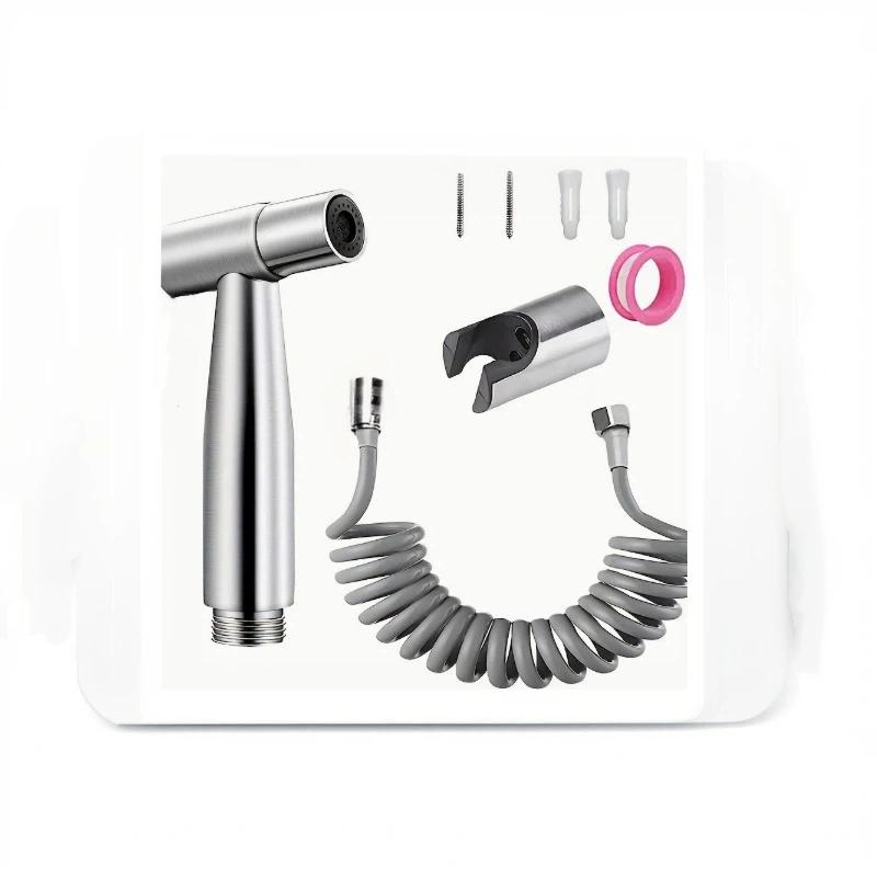 1Set Heavy Duty Stainless Steel High Pressure Sprayer Retractable Hose for Commercial Car Washing Use