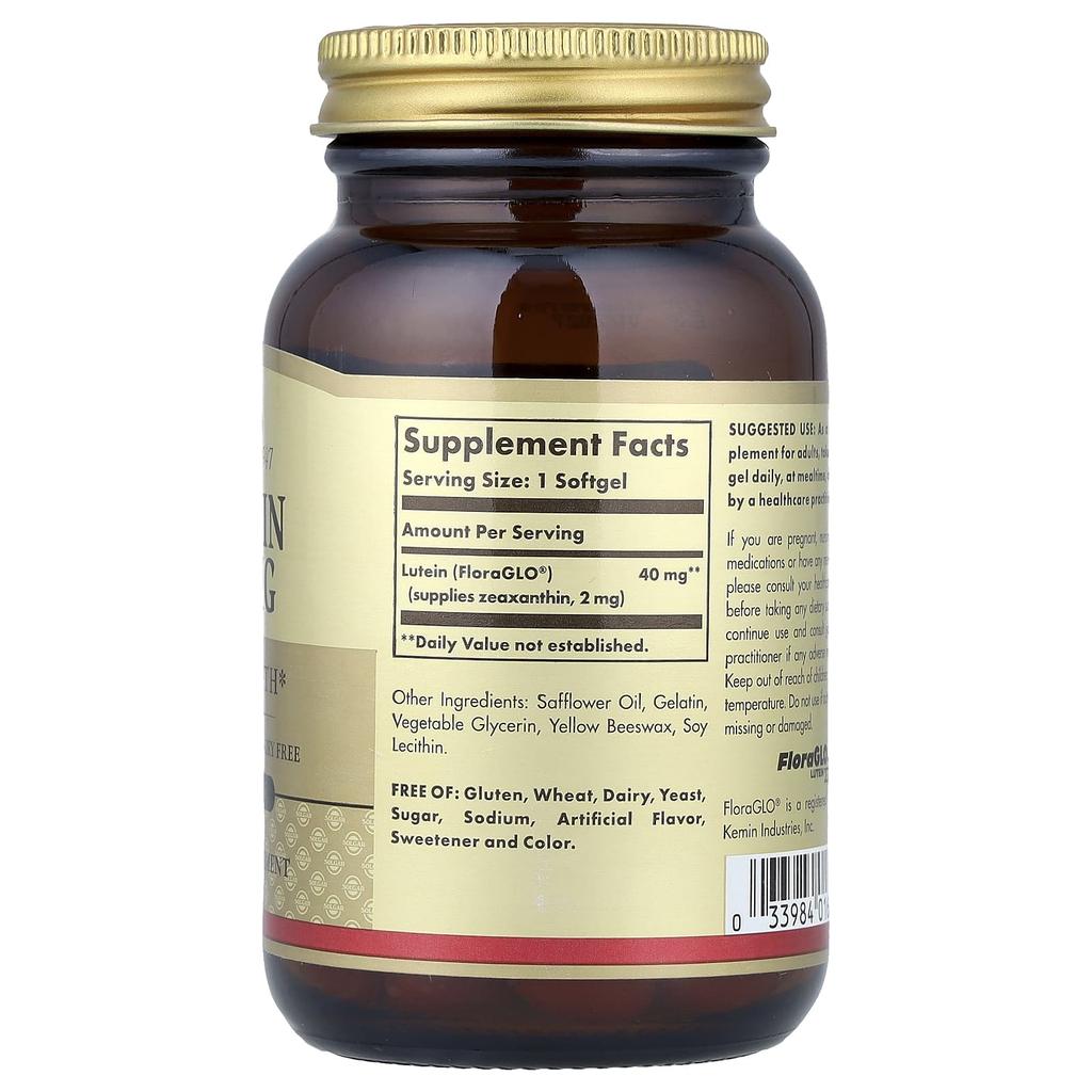 Lutein, 40Mg, 30 Softgels