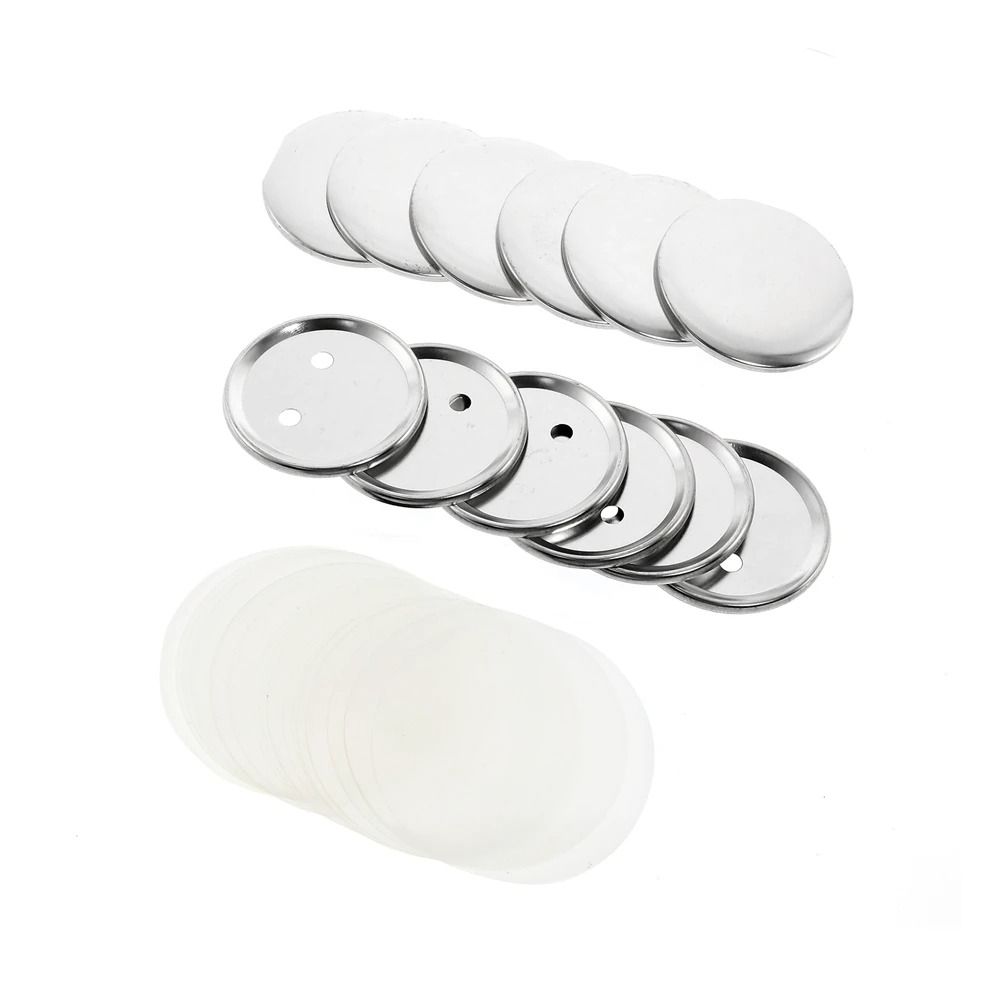 10Pcs New 44mm/58mm Badge Maker Parts Round Metal Hand Press Badge DIY Materials Metal Button Parts Pin Badge Creation