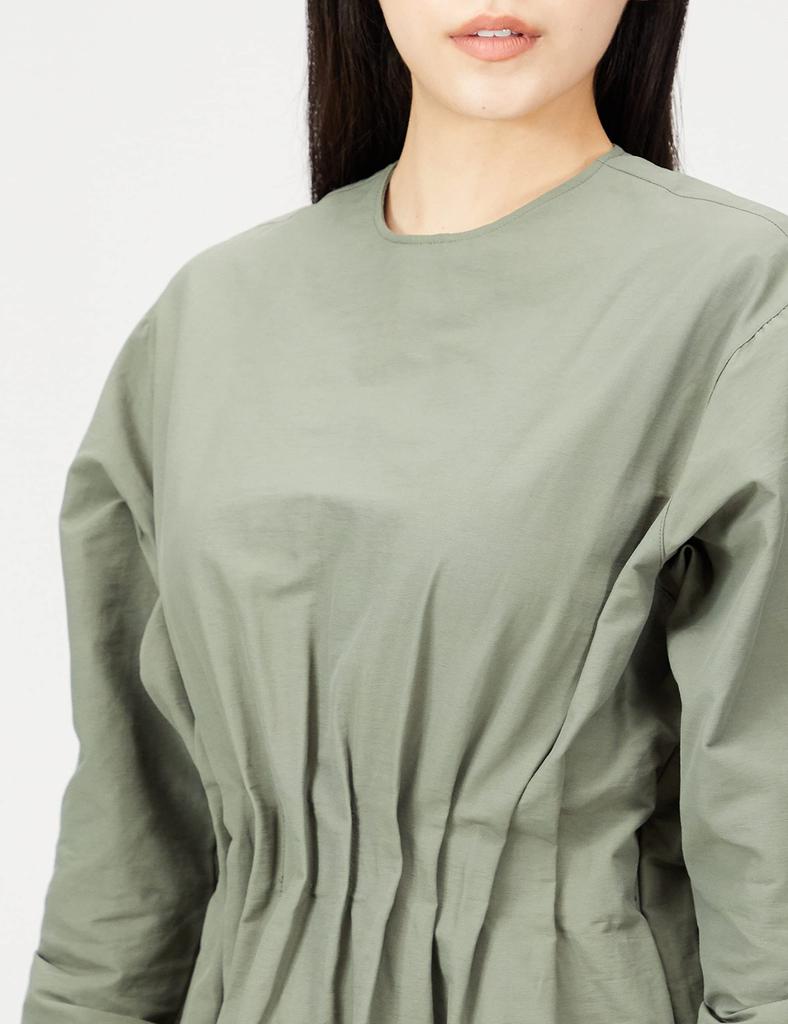 Mila Owen Waist Tuck Design Cocoon OLV 0 Women's Dress, 09WFO225063,