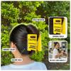 Strong Grip Overstimulated Hair Claw Clip Vibrant Yellow Warning Ponytail Holder  Mental Health