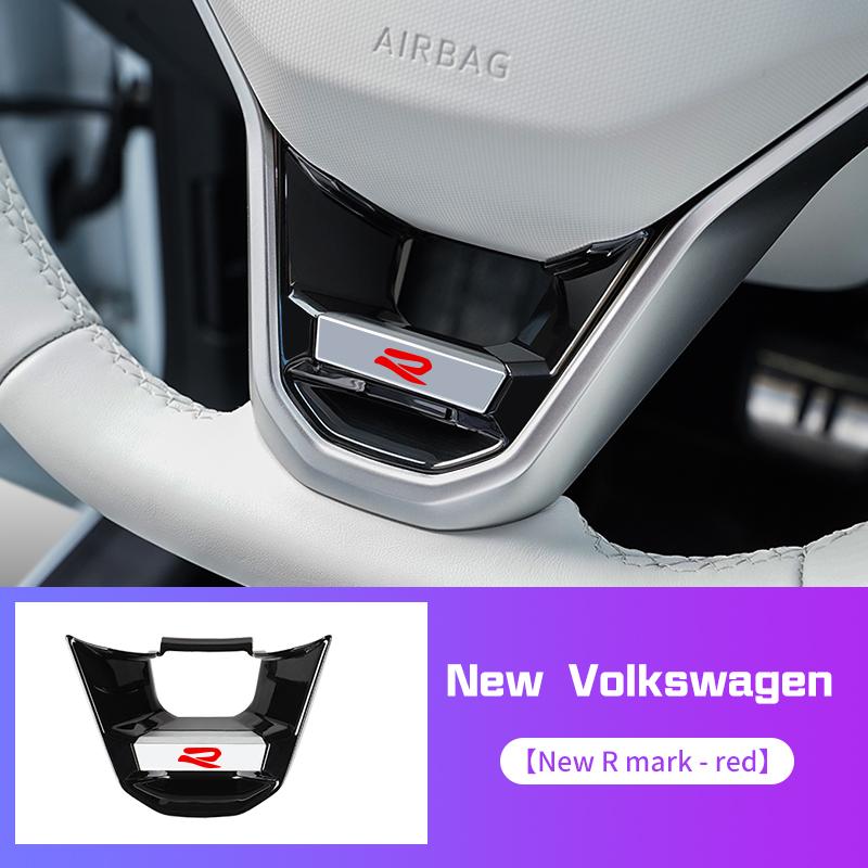 2026 Hot For Volkswagen VW New R R-Line Logo Car Steering Wheel Decoration Cover Accessories For VW Polo Golf MK4 Passat Tiguan