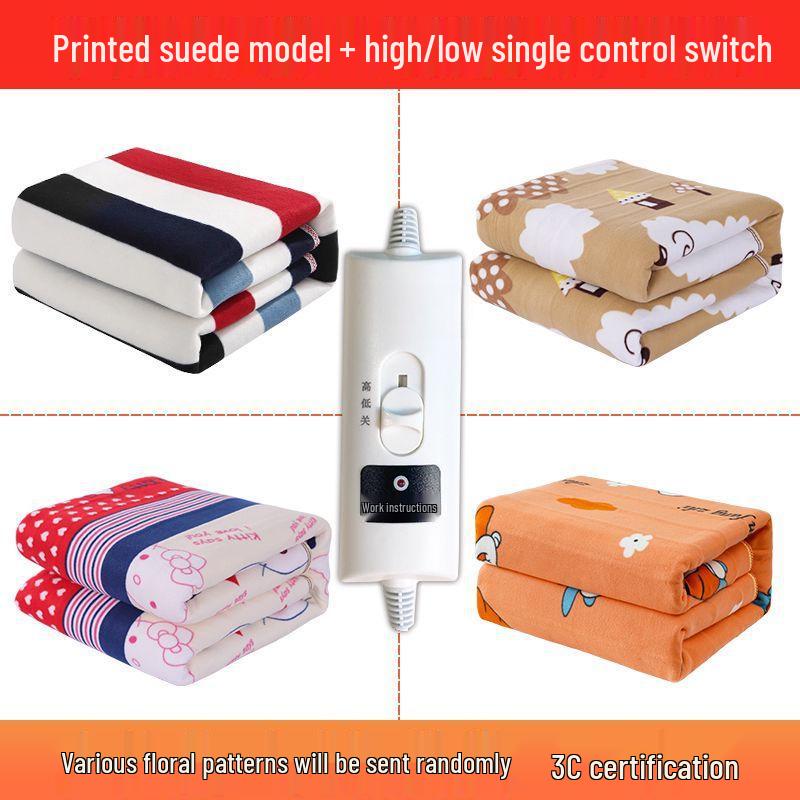 Extra Large Electric Blanket with Dual Temperature Control, Perfect for Three-Person Use, Dorm Room Safe, No Radiation.